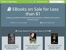 Tablet Screenshot of daily-free-ebooks.com